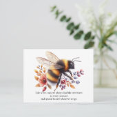 charmante bij briefkaart (Staand voorkant)