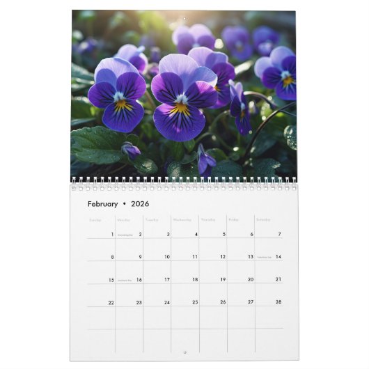 Charmante Bloem Fotografie Geboorte Maand Bloemen Kalender (Feb 2026)