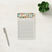 Charmante bloemen checkbox om te doen lijst post-it® notes (Kantoor)