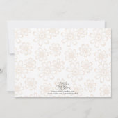 Charmante Bloemen Geboorteaankondiging Aankondiging (Achterkant)