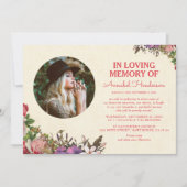 Charmante bloemen in liefdevolle herinnering Foto  Kaart (Voorkant)