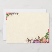 Charmante bloemen in liefdevolle herinnering Foto  Kaart (Achterkant)