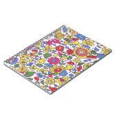 Charmante bloemen: naadloze tuintextuur notitieboek (Linkerzijde)