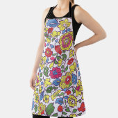 Charmante bloemen: naadloze tuintextuur schort (Insitu)