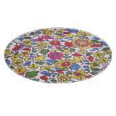 Charmante bloemen: naadloze tuintextuur snijplank (Hoek)