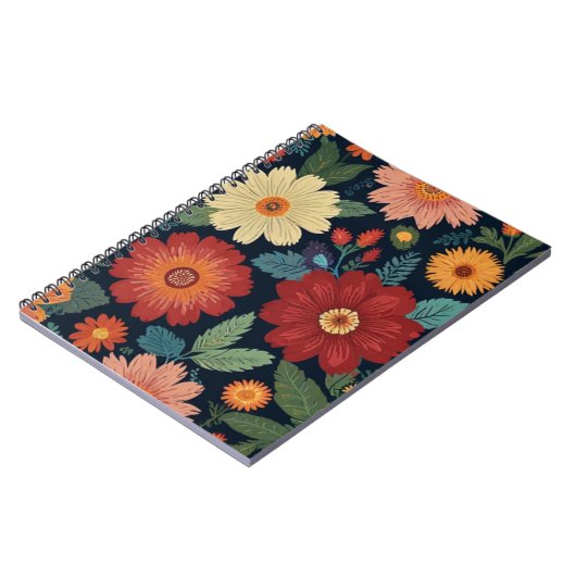 Charmante bloemen notitieboek (Linkerzijde)