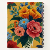 Charmante bloemen notitieboek (Achterkant)