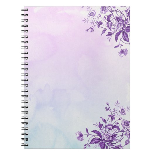 Charmante bloemen notitieboek (Voorkant)