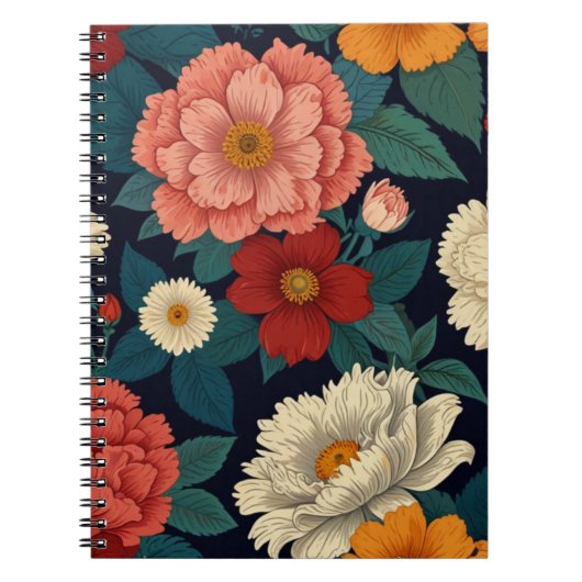 Charmante bloemen notitieboek (Voorkant)