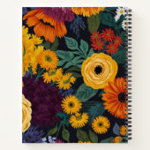 Charmante bloemen notitieboek (Achterkant)