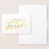 Charmante Bloemenmeisje Bedankt Folie Kaarten (Display)