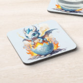 Charmante Blue Dragon Frostfire Bier Onderzetter (Linkerzijde)