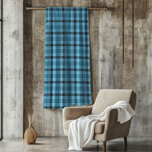 Charmante Blue Grey Plaid Throw voor Heren Gifting Fleece Deken