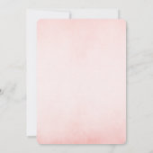 Charmante Blush Elephant Baby shower uitnodiging (Achterkant)