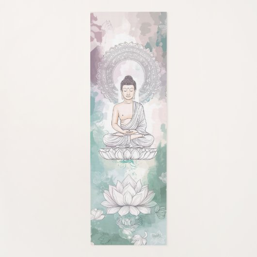 Charmante Boeddha Yoga Mat voor verbeterde meditat (Voorkant)