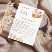 Charmante Boho Baby wenst Kaart