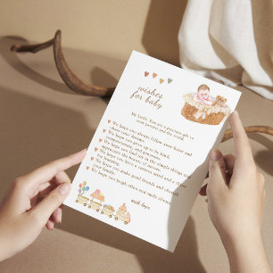 Charmante Boho Baby wenst Kaart