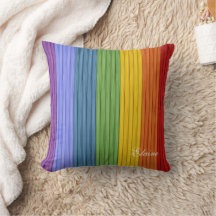 Charmante Boho Regenboog Stripes Custom Monogram
