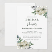 Charmante botanische bruids douche uitnodiging (Voorkant / Achterkant)