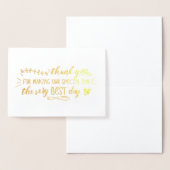 Charmante bruiloft dank u folie kaarten (Display)