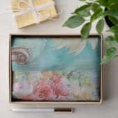 Charmante bruiloft kippen decoupage tissuepapier (Geschenk)