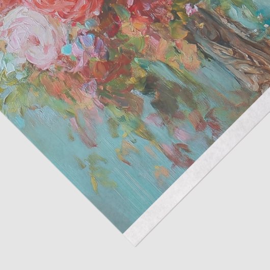 Charmante bruiloft kippen decoupage tissuepapier (Detail)