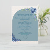 Charmante bruiloft uitnodiging (Staand voorkant)