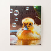 Charmante Bubble Duckling Puzzel Legpuzzel (Verticaal)