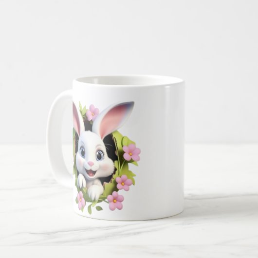 Charmante Bunny Bliss Cup Koffiemok (Voorkant links)