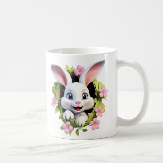 Charmante Bunny Bliss Cup Koffiemok (Rechts)