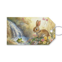 Charmante Bunny & Frog Watercolor-stijl