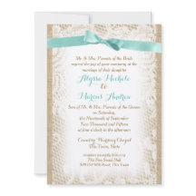 Charmante Burlap Bogen en Kant