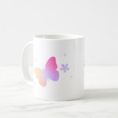 Charmante Butterfly Design Melk & Koffie Mok (Voorkant links)