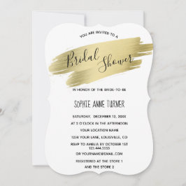 Charmante Calligrafie Gold Stroke Vrijgezellenfees Kaart