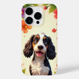 Charmante cartoon-stijl hond Case-Mate iPhone 14 pro hoesje