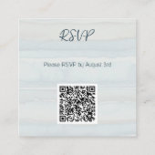 Charmante Casual Baby shower behuizing Kaart QR-co (Achterkant)