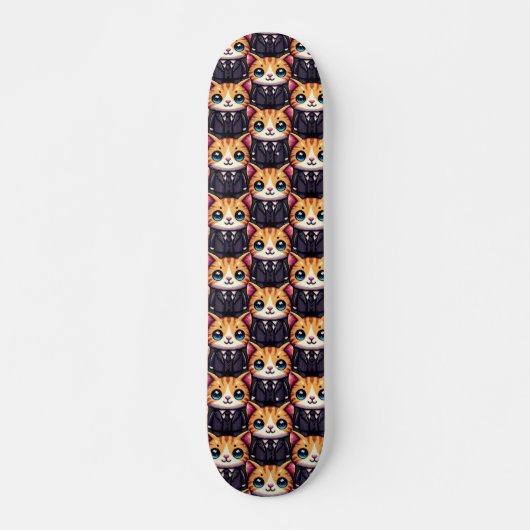 Charmante Cat Executive Persoonlijk Skateboard (Voorkant)