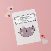 Charmante Cat Lover's Birthday Kaart