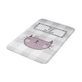 Charmante Cat Lover's Purfect Buffalo plaid Badmat (Gekanteld)