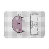 Charmante Cat Lover's Purfect Buffalo plaid Badmat (Voorkant)