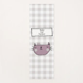 Charmante Cat Lover's Purfect Buffalo plaid Yogamat (Voorkant)