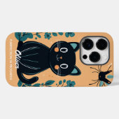 Charmante Cat Vibes - Gezellige & Schattigee Charm Case-Mate iPhone Case (Achterkant (horizontaal))