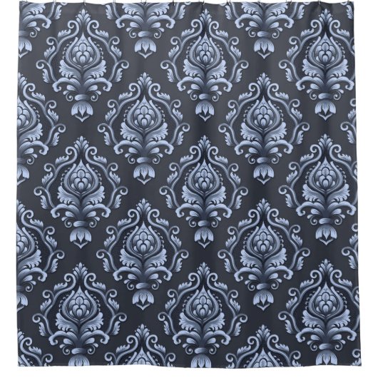 Charmante Cerulean Harmony Douchegordijn (Voorkant)