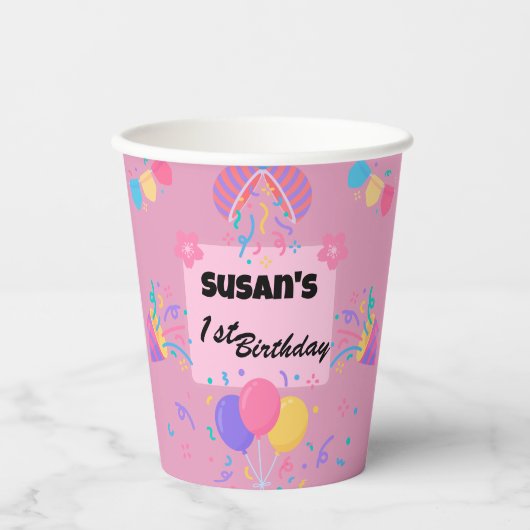 Charmante Cherry Blossom Paper Cup Papieren Bekers (Voorkant)
