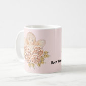 Charmante Cherub Angel aangepaste mok (Voorkant links)