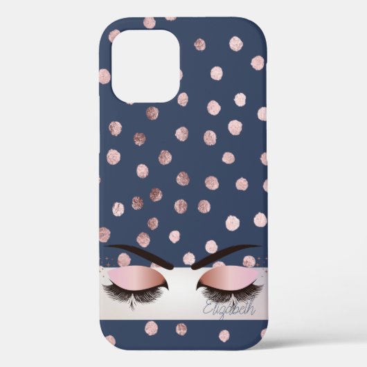 Charmante Chic Blauw,Confetti,Cool Nepwimpers Case-Mate iPhone Case (Achterkant)