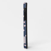 Charmante Chic Blauw,Confetti,Glitter Valse Wimper Case-Mate iPhone Case (Achterkant/links)