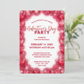 Charmante Chic Hearts Galentine's Day Gathering Kaart (Staand voorkant)