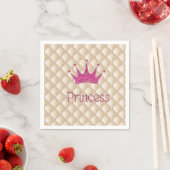 Charmante Chic Parels, Tiara, Prinses, Glitterig Servetten (Insitu)