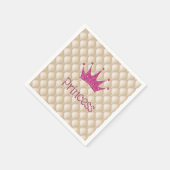 Charmante Chic Parels, Tiara, Prinses, Glitterig Servetten (Hoek)